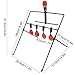 Guyuyii Auto-Resetting BB Gun Targets for Airsoft, BB & Pellet Guns | Heavy-Duty Steel Plinking Target System with Red Stickers | Portable & Easy Setup for Indoor/Outdoor Range, Backyard Practice