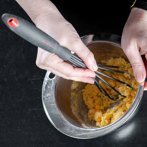 Fackelmann Frusta in Nylon, Linea Red, Grigio Antracite e Rosso - immagine 3