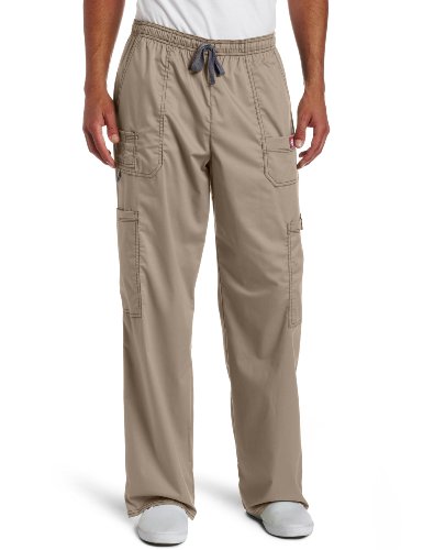 Dickies Men's Big and Tall GenFlex Utility Drawstring Cargo Scrubs Pant, Dark Khaki