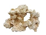 XL Large White Rock Artificial Aquarium Fish Tank Decoration Ornament 17.5 Inches Long, Extra Large Artificial Fish & Reptile Tank Rock Formation Aquascape Center Piece