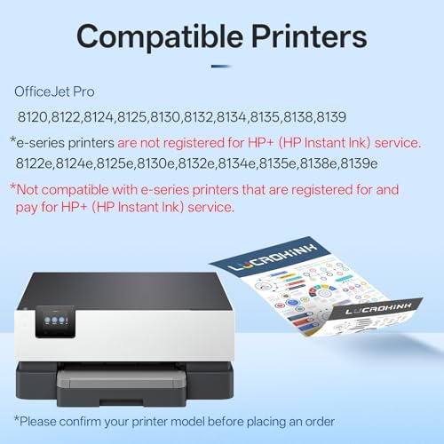 LUCROKINK 923XL Ink Cartridge Combo Pack: Replacement for HP 923 923e 923XL - 1