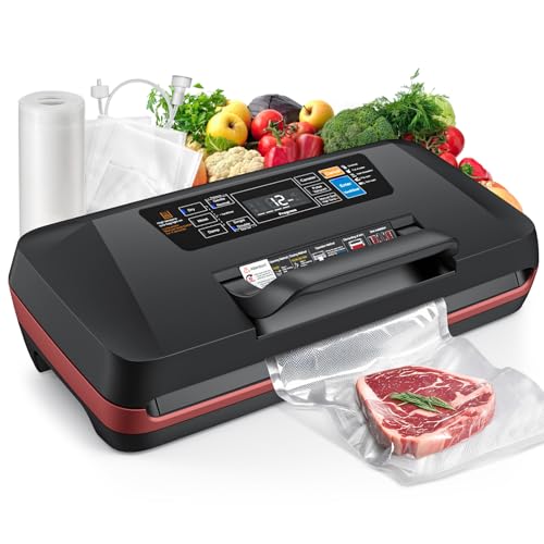 95kPa Vacuum Sealer Machine,Commercial Fully Automatic Food Sealer,10-in-1 Functions &