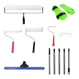 Nichiyo Self Leveling Floor Tool Kit with Spiked Roller, Squeegee & Epoxy Shoes for Concrete Leveling and Epoxy Floor Installation, ﻿Floor Leveling Basic Tools Kit(DP-1)