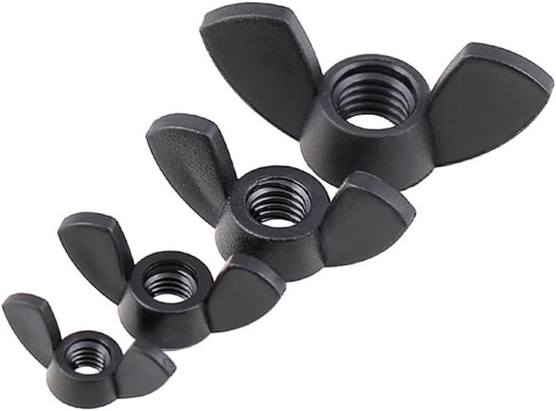 Wing nut, Wing Nuts Nylon Thumb Nut Hand Twist Black