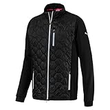 Stehkragen mit Kinnschutz PUMA Herren Dassler PWRWARM Jacket Zip Jacke, Black, L