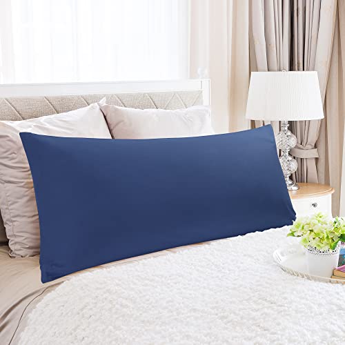 PiccoCasa Body Pillow Cover Egyptian Cotton Bolster Pillow Cases - Image 2