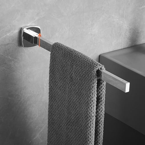 CALUCAB Celbon - Portasciugamani girevole in acciaio inox cromato, girevole da parete, per bagno, cucina e guardaroba, 35 cm