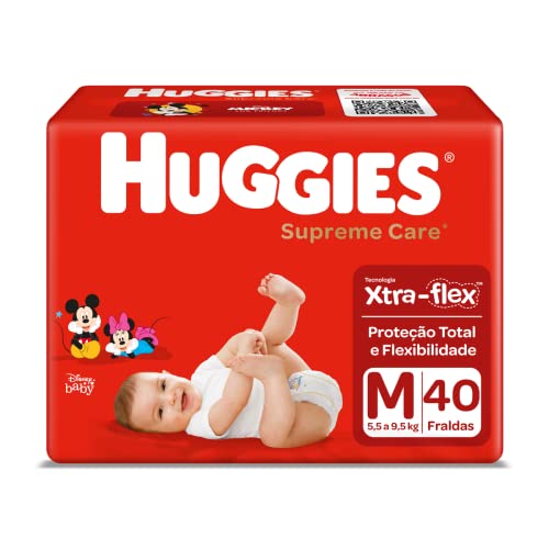 Huggies Fralda Supreme Care Mega M, 40 Fraldas