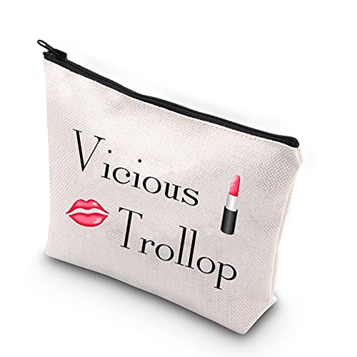 BDPWSS TV Show Makeup Bag for Women Girls TV Show Fans Gift TV Show Inspired Gifts Vicious Trollop TV Show Cosmetic Bag For Friend (vicious trollop)