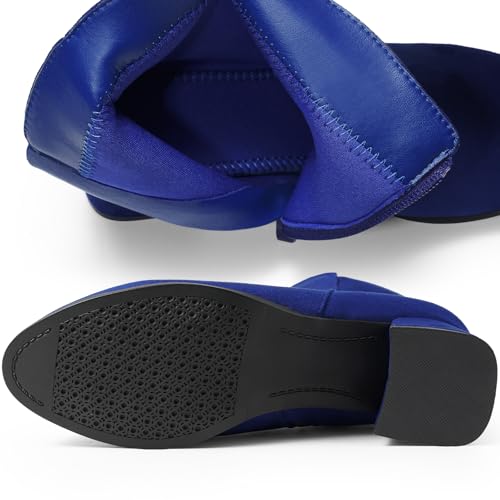 Harvest Land Women's Ankle Boots Low Heels Suede Chunky Fashion Booties4