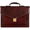 Time Resistance Leather Briefcase for Men - Business Laptop Bag - Italian Handmade Leather Bag - Attache - Gift Box Included