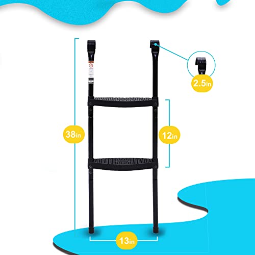image for SkyBound Trampoline Ladder with Wide Steps - Universal Trampoline Ladd