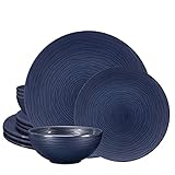 bzyoo BPA-Free Dishwasher Safe 100% Melamine Plate & Bowl Set Casual dining Indoor and Outdoor...
