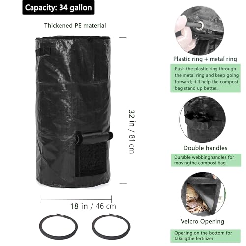 Bolsas de compostaje reutilizables para evitar malos olores de residuos orgánicos 4