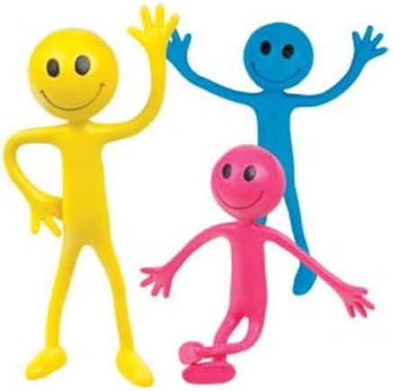 TobarBendable Smiler Figure Fidget Toy, Assorted Colors, 1 piece
