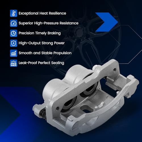 Image of Front Brake Calipers Assembly for Chevrolet Silverado 1500 99-06 | Compatible with Chevrolet Suburban 1500 00-06, for Express 1500 03-08, for Express 2500 03-05, Replaces for 18B4729 18B4728