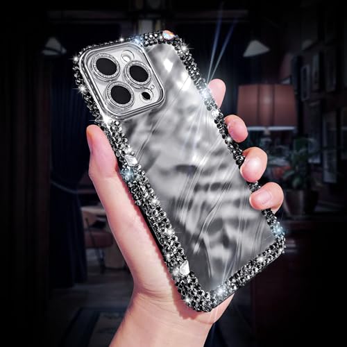 Coque rigide iPhone 16 Pro Max anti rayures et strass de luxe brillants