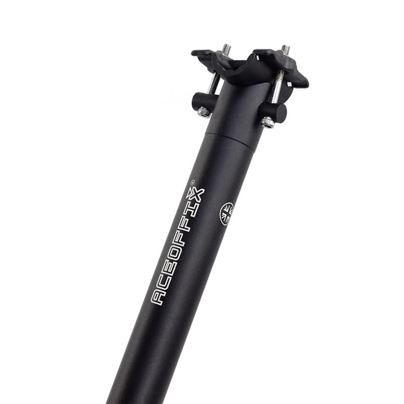 Extedned 59 cm Lightweight Seatpost + Clip for BROMPTON folding bike (Black), Silver - Image 3