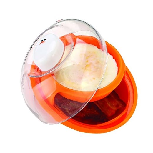 Joie Microwave Bacon and Egg Cooker for Breakfast Sandwiches or Breakfast for One