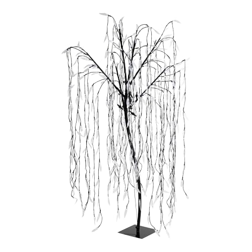 Northlight LED Lighted Willow Tree Outdoor Halloween Decoration - 5.5' - Pure White Lights