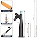 Hammrit 12FT Telescopic Extension Pole Boat Hook | Lightweight and Sturdy, Floats, Anodized Aluminum Pole | Threaded Port for Marine Accessories | Mooring, Pushing/Pulling, Navigation Marine Pole