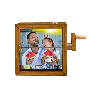 Personalised Flipbook Photo Frame Custom 8-16 Photos Flip Book Frame Home Decor Gift For Couple Dad Mom Family Lover Birthday Anniversary (style 6)