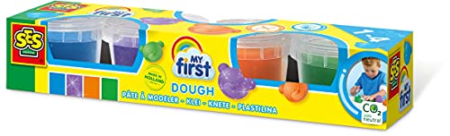 My First superdough SES 4x90 gram (14431), Aqua-FarbeGrünOrangeViolett