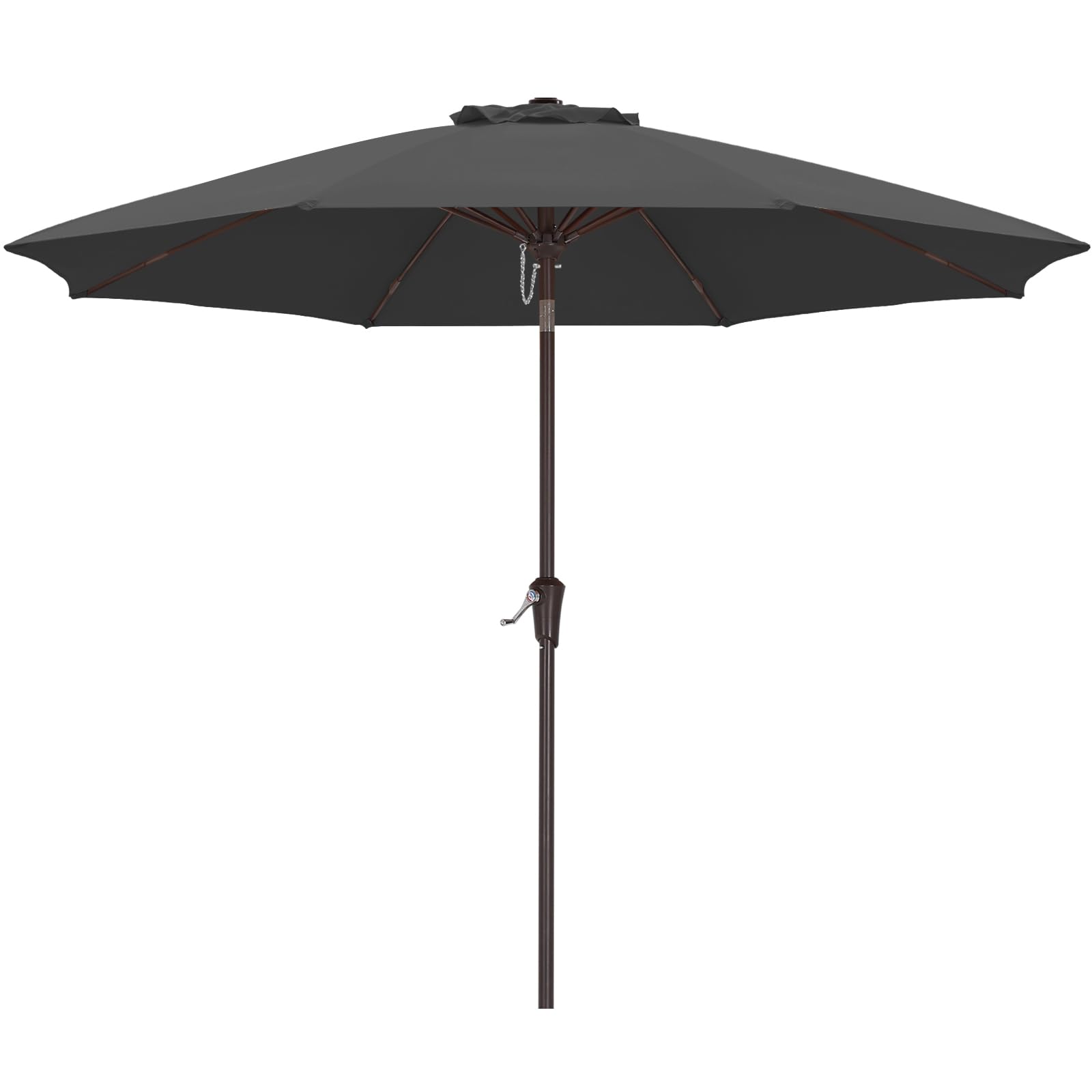 ABCCANOPY Sonnenschirm wasserdicht UV50+ mit Kurbel | wasserdichtes 300D Polyester, farbecht & lichtecht, 230/270/300 cm für Garten, Terrasse & Strand