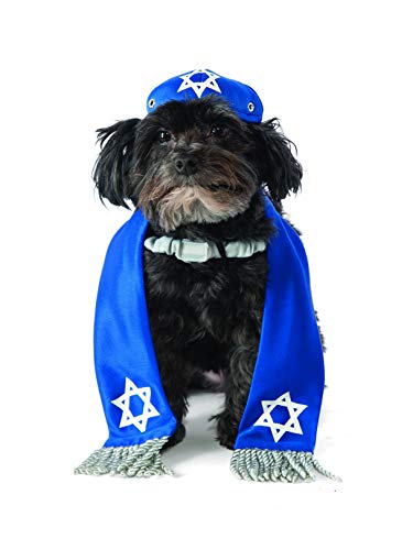 Rubie's Yarmulke and Tallis Costume for Pets, Medium/Large