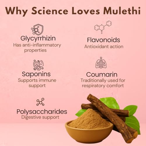 Image of Earthen Story Certified Organic Mulethi Powder (200g) | Lab Tested for 192 Pesticides | Pure Liquorice Root (Yashtimadhu) for Throat, Digestion & Skin Brightening | Vegan, Non-GMO