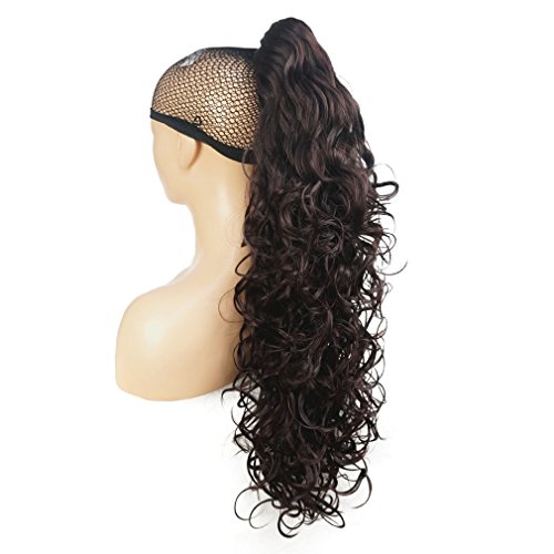 Lydell 30" Long Curly Styled Clip In Claw Ponytail Hair Extension Synthetic Hairpiece 280g with a jaw/claw clip (2SP99T)