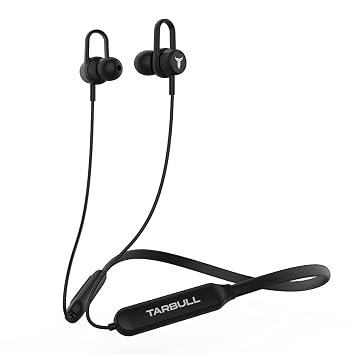 TARBULL Vibe 340 Wireless Bluetooth in Ear Neckband Earphone with Mic (Black)
