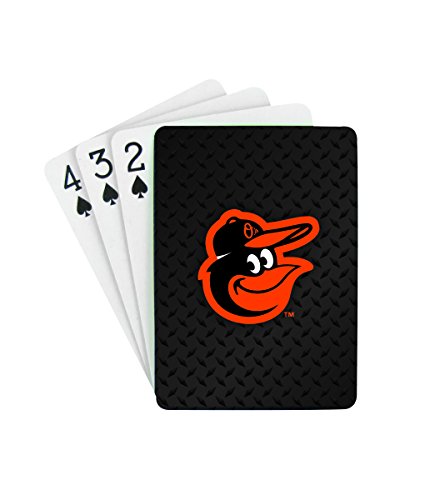 Pro Specialties Group MLB Baltimore Orioles Officially Licensed Team Logo Playing Cards, Standard Size, 52 Cards + 2 Jokers, Suitable for All Ages