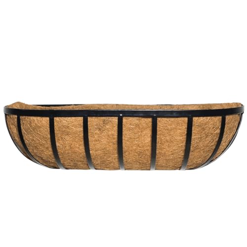 Vaso Jardineira de Fibra de Coco de Parede com Suporte 60cm