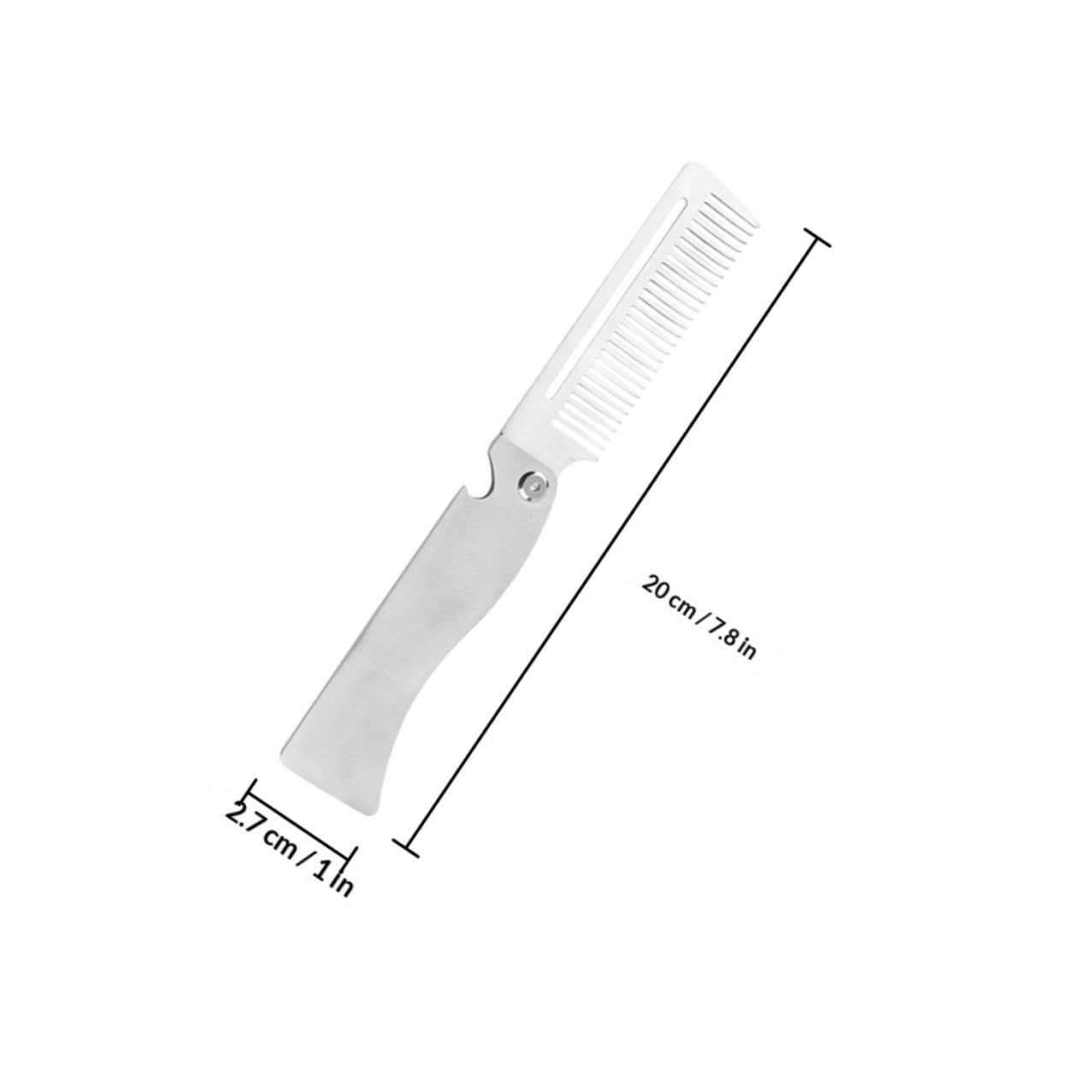 2Pcs Men’S Folding Beard and Mustache Combs, Portable Mini Pocket Hair Styling Brushes for Travel Grooming and Facial Hair Care
