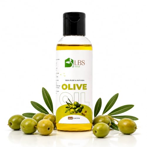 Image of LBS Pure Sweet Oils - 100% Extra Virgin Natural Cold-Pressed, Moisturizing Oils For Skin, Hair & Nails - Rich In Vitamins E & A, Hair Growtth, Softens Skin 100Ml (100ml Pack of 1, Olive)