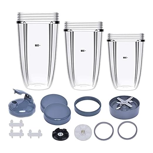 AIPING Blad & Lock & Växelset & Packningar & Stötdyna & 18/24/32 oz Kopp Passar till NutriBullet 600 W/900 W mixer Reservdelar AIPING