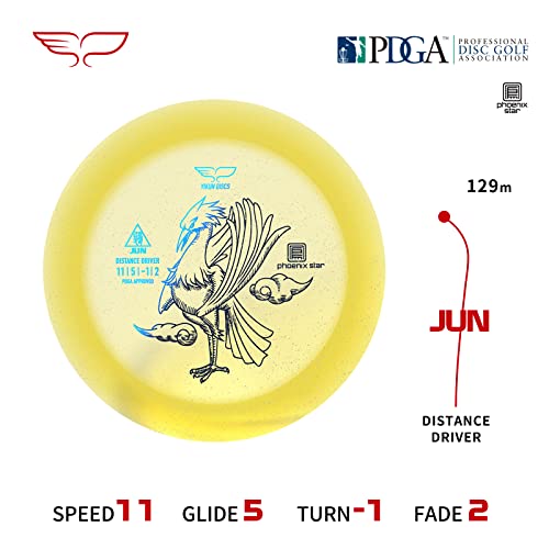 Yikun Disc Golf Driver | Professional Pdga Approved Golf | Phoenix Star Distance Driver | 170-175G | Fairway Golf Disc Perfect For Outdoor Games And Competition #TOP1