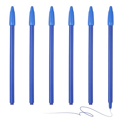 PATIKIL 6 bolígrafos de gel azul 0.5 mm punta fina