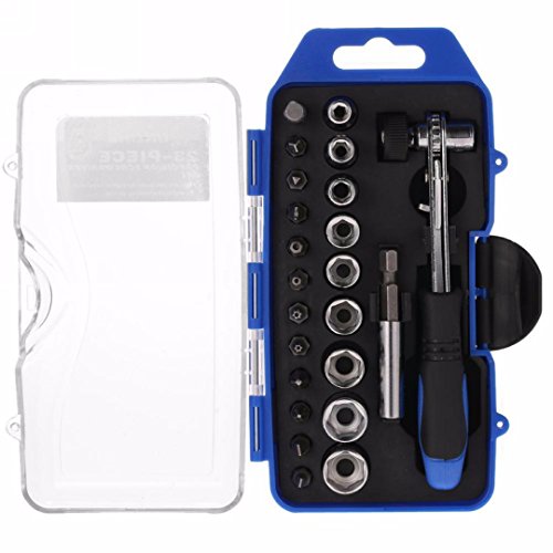 Kit de destornilladores mini 23 en 1 con trinquete y extensión