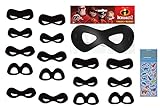Unique The Incredibles Birthday Party Supplies Favor Bundle Pack includes 16 Party Paper Masks and 1 Dinosaur Sticker Sheet