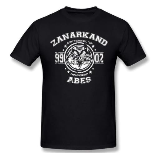 HAPDEZH Zanarkand-Abes-Vintage-T-Shirt-Funny-Tees-O-Neck-100-Cotton-Final-Fantasy-Role-playing-video