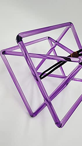 Purple 8" Quartz Crystal Singing Merkaba Enhanced Sound Healing And Meditation Musical Instrument With Crystal Striker #TOP4