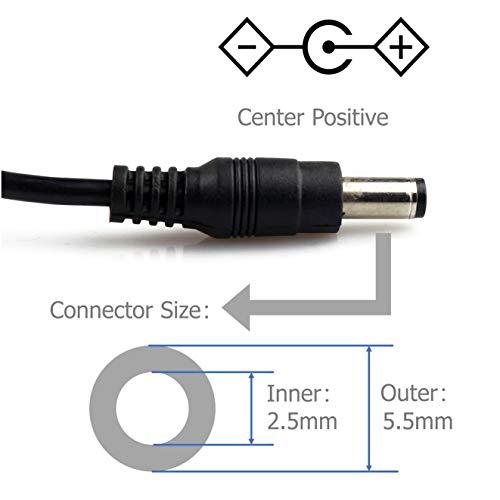 EIKS AC to DC 9V 1.5A Power Supply Adapter with 5.5mm x 2.1mm Connector Plug for Android Tablets Webcam Routers Toys Recorder Bluetooth Speaker - Thumbnail 6