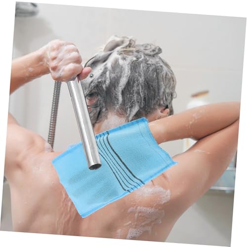 Toallas de sauna coloridas y paños exfoliantes de masaje corporal para ducha o spa 7
