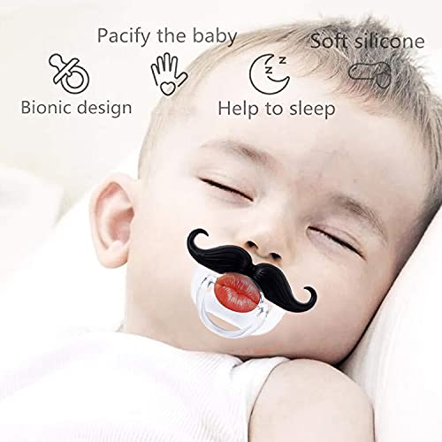 Intatikoo Funny Baby Pacifiers Cutes Pacifier Novelty Pacifier,Baby Binkies,Bpa-Free 4 Packs (Color 06) #TOP2