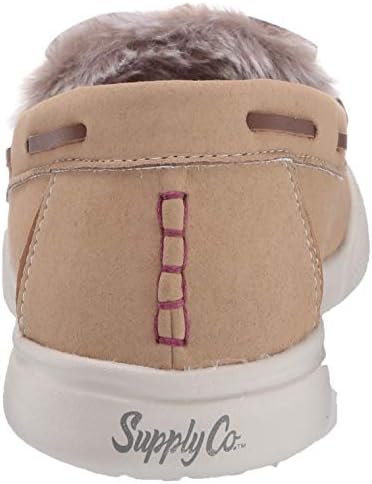 Dearfoams womens Mocassin Slipper, Latte, 8 US | Image 2
