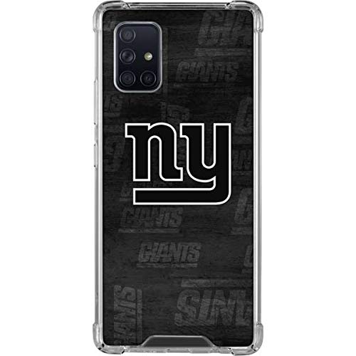 Skinit Clear Phone Case Compatible with Galaxy A71 5G - Officially Licensed NFL New York Giants Black & White Design