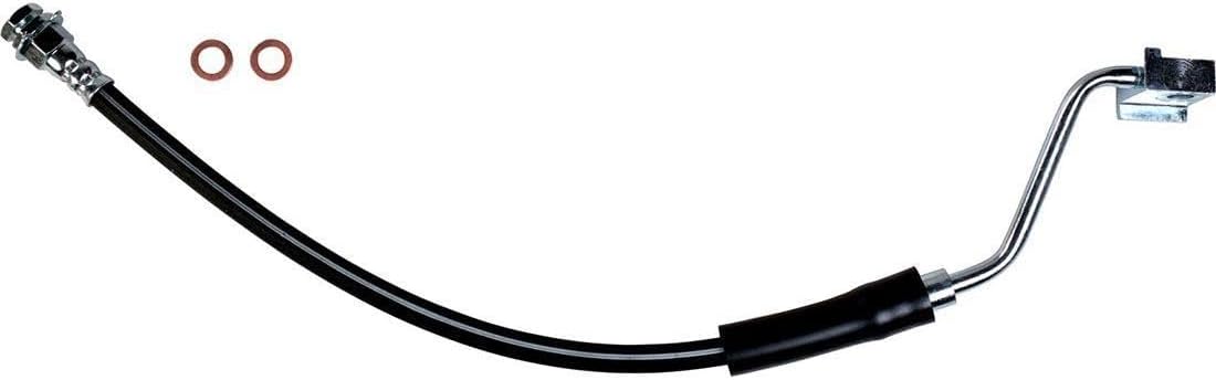 Front Brake Hydraulic Hose - Front Brake Hose Right and Left, Brake Line Hose Kit, fits Bronco 1980-1989 fits F-100 1980-1983 fits F-150 1980-1989 fits F-250 1980-1985, Set of 2, Rubber Hose