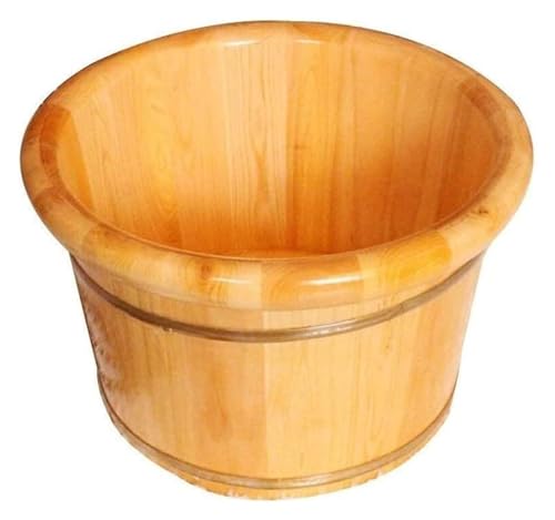 Bañera para pies de madera de cedro, diseño redondo